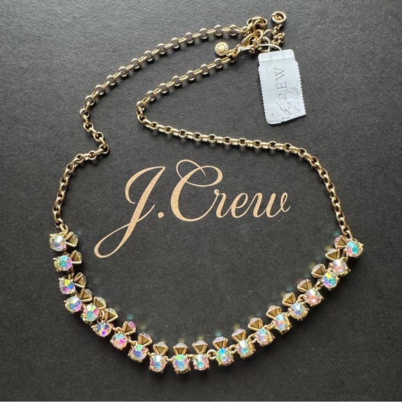 J. Crew iridescence statement necklace